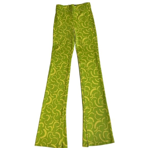Zara Geometric Jacquard High Waisted Flare Pants - NWT - Picture 6 of 9